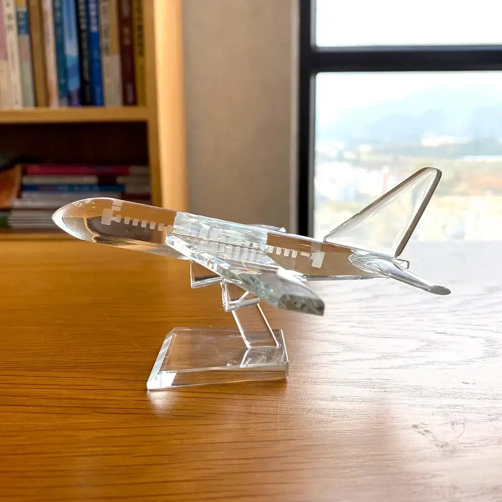 Crystal Aircraft Figurine Decor