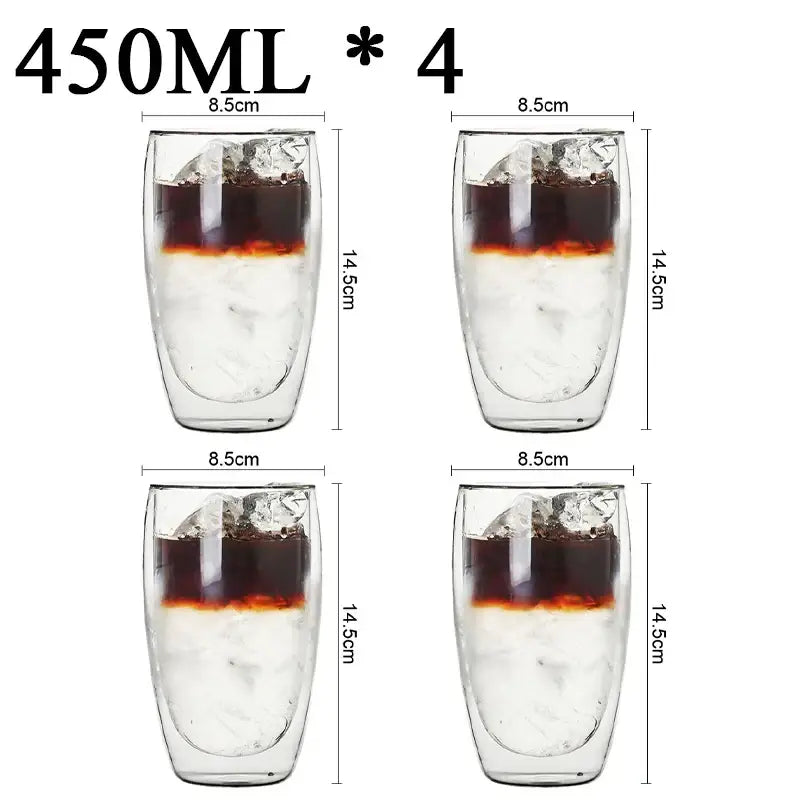 Borosilicate Double Wall Cups