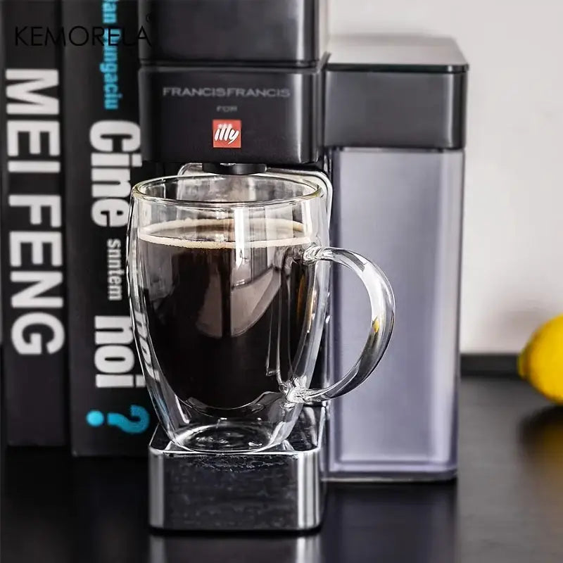 Double Wall Glass Mug Set