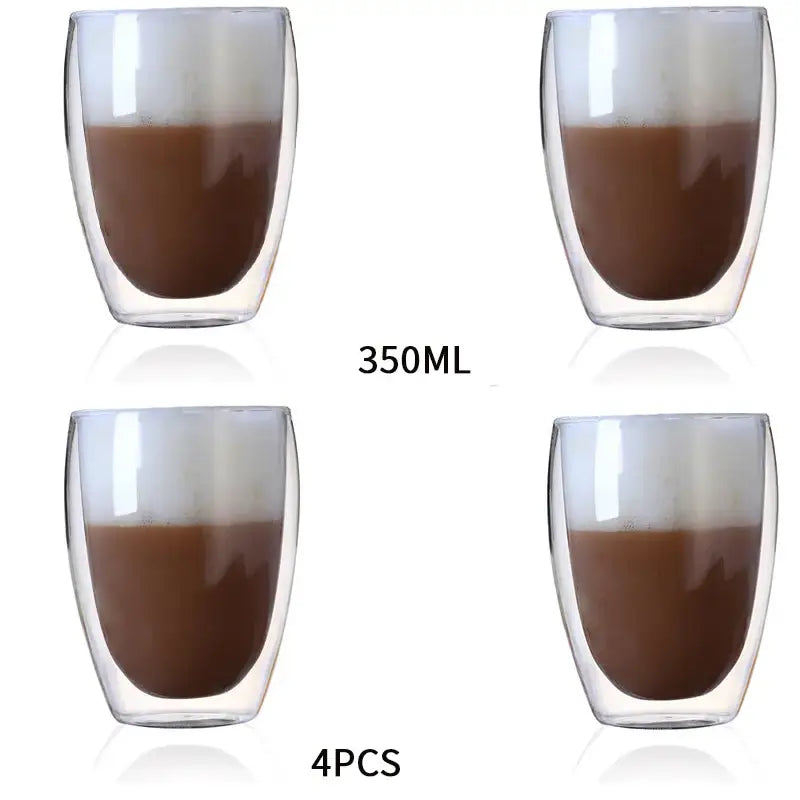 Double Wall Glass Cup Set