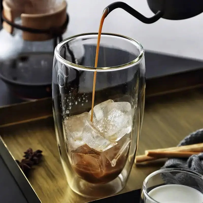 Double Wall Glass Cup Set