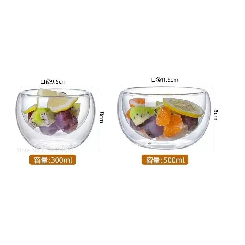 Clear Double Wall Bowl