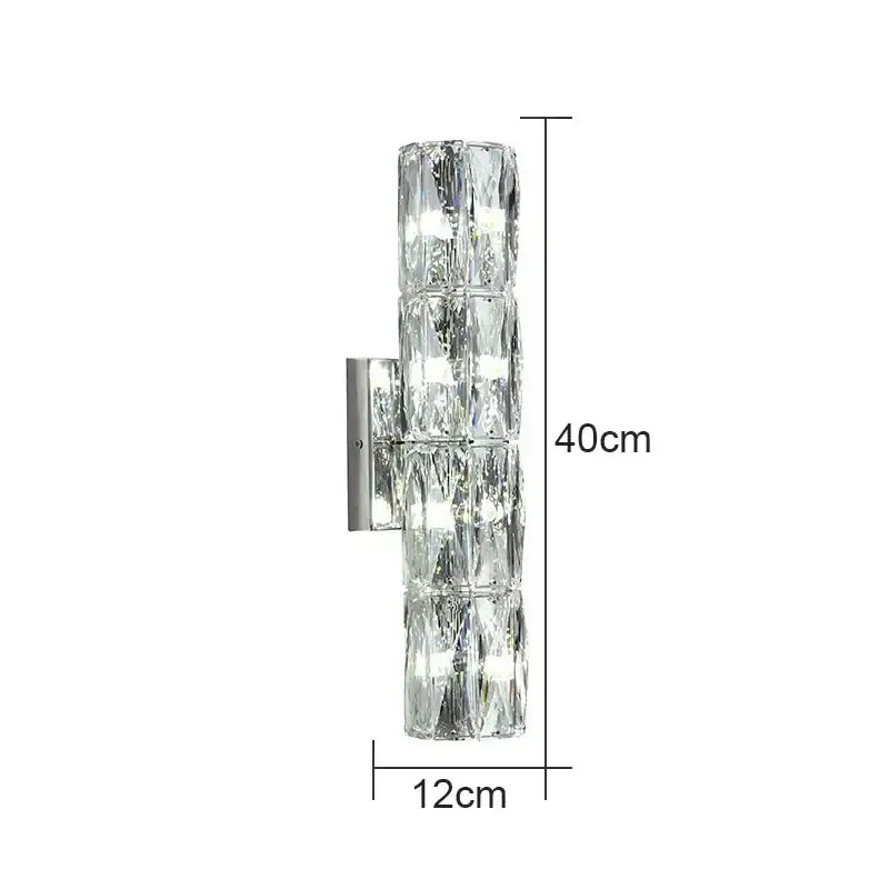 Faceted Crystal Wall Lamp