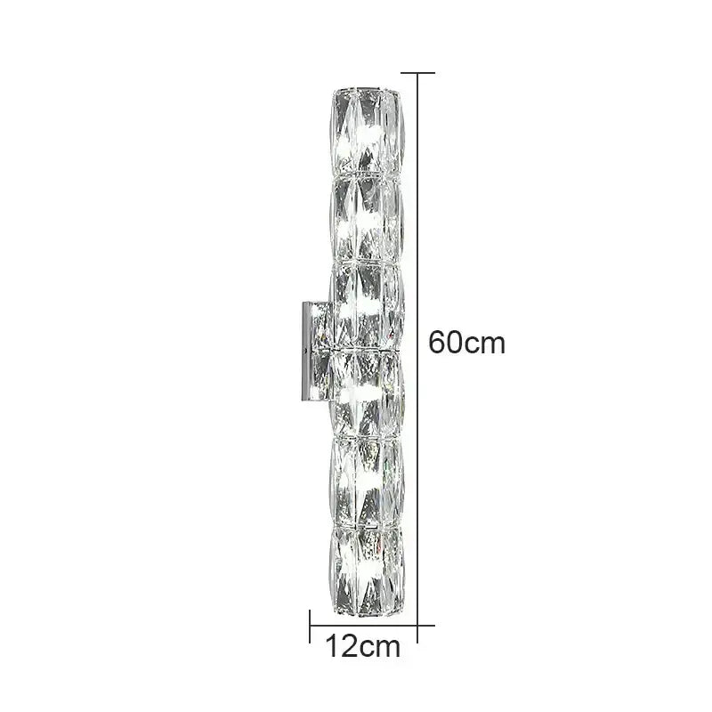 Faceted Crystal Wall Lamp