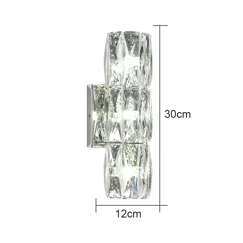 Faceted Crystal Wall Lamp