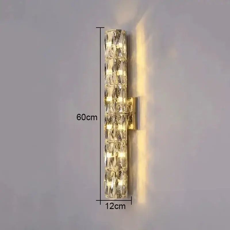 Faceted Crystal Wall Lamp