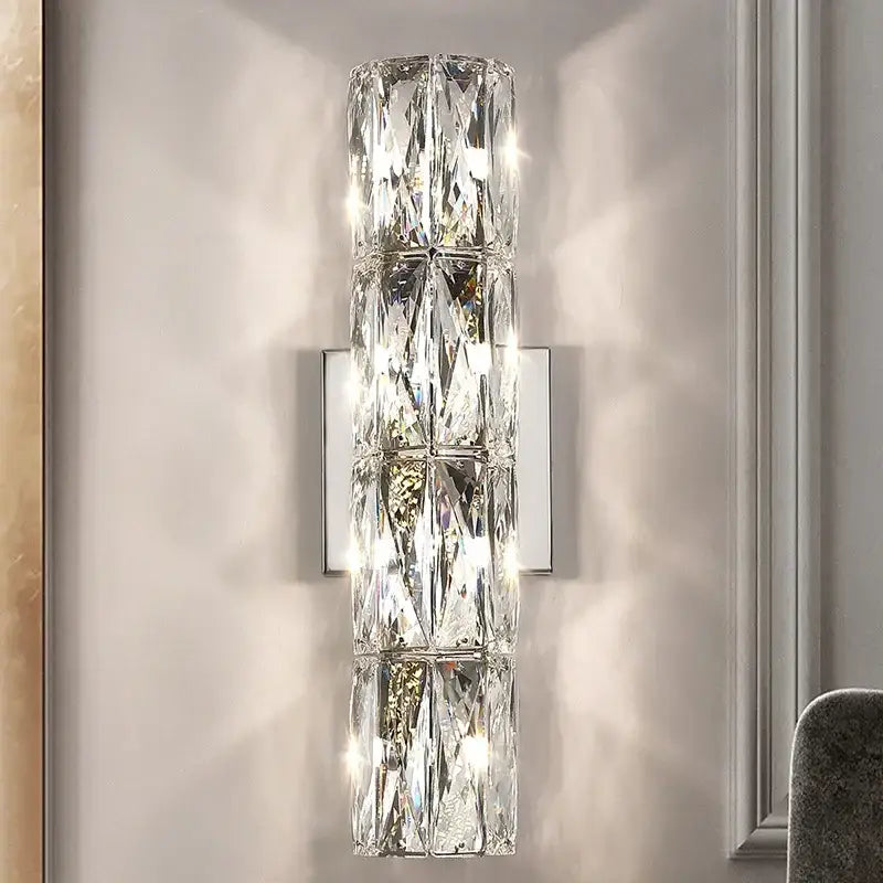 Faceted Crystal Wall Lamp
