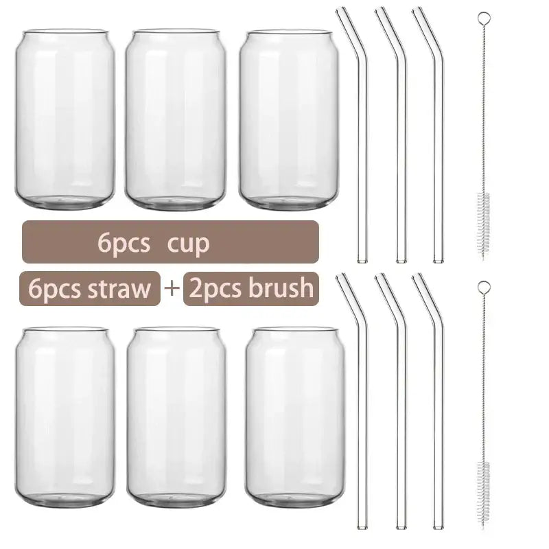 Glass Cup Bamboo Lid