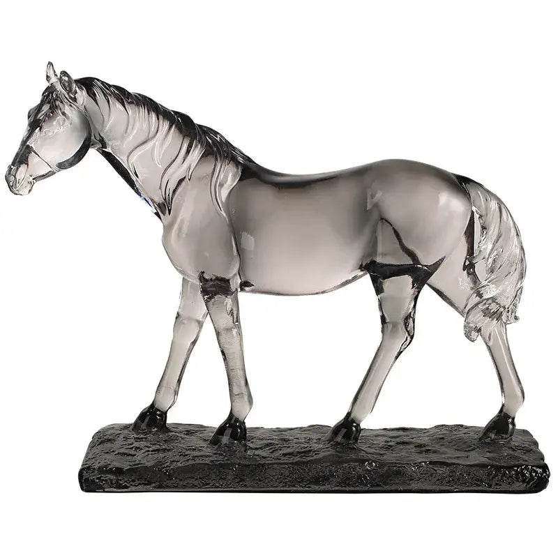 Clear Horse Resin Sculpture