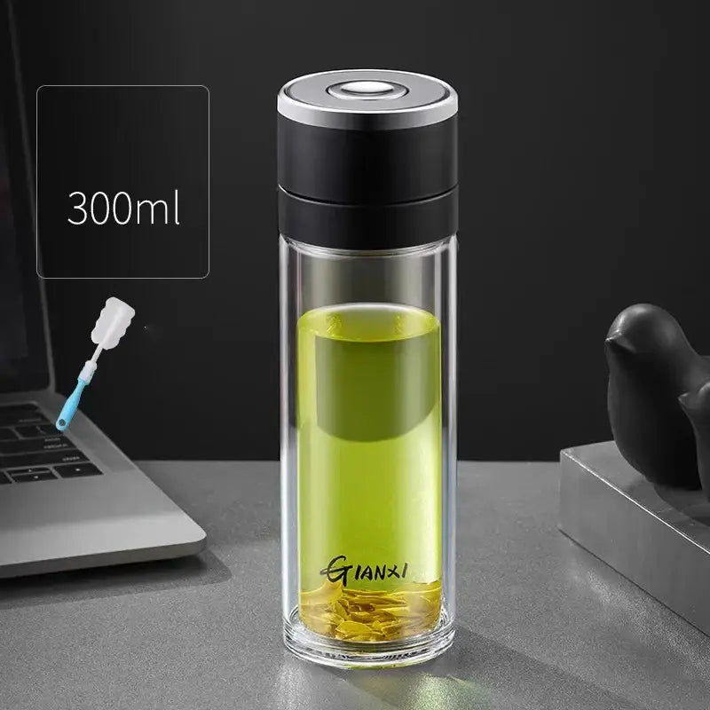 Clear Insulated Glass Tumbler