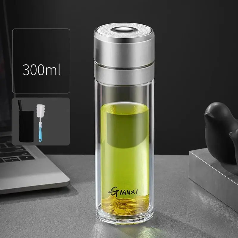 Clear Insulated Glass Tumbler