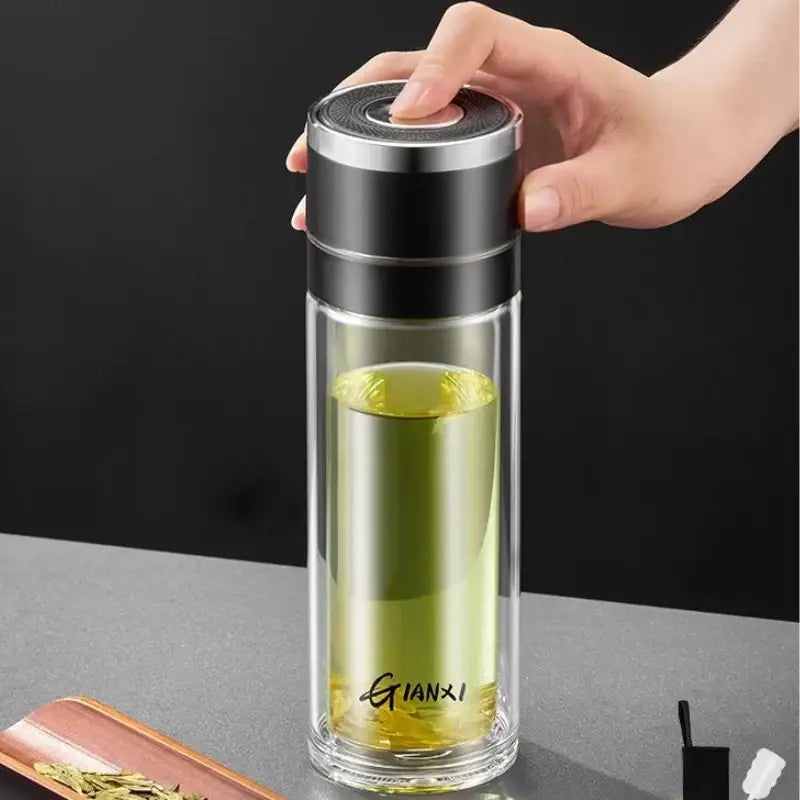 Clear Insulated Glass Tumbler