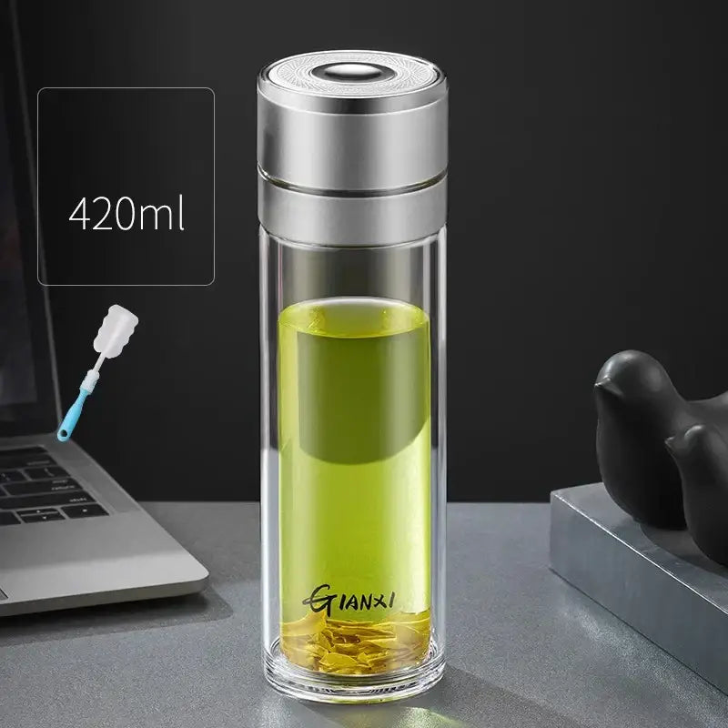 Clear Insulated Glass Tumbler
