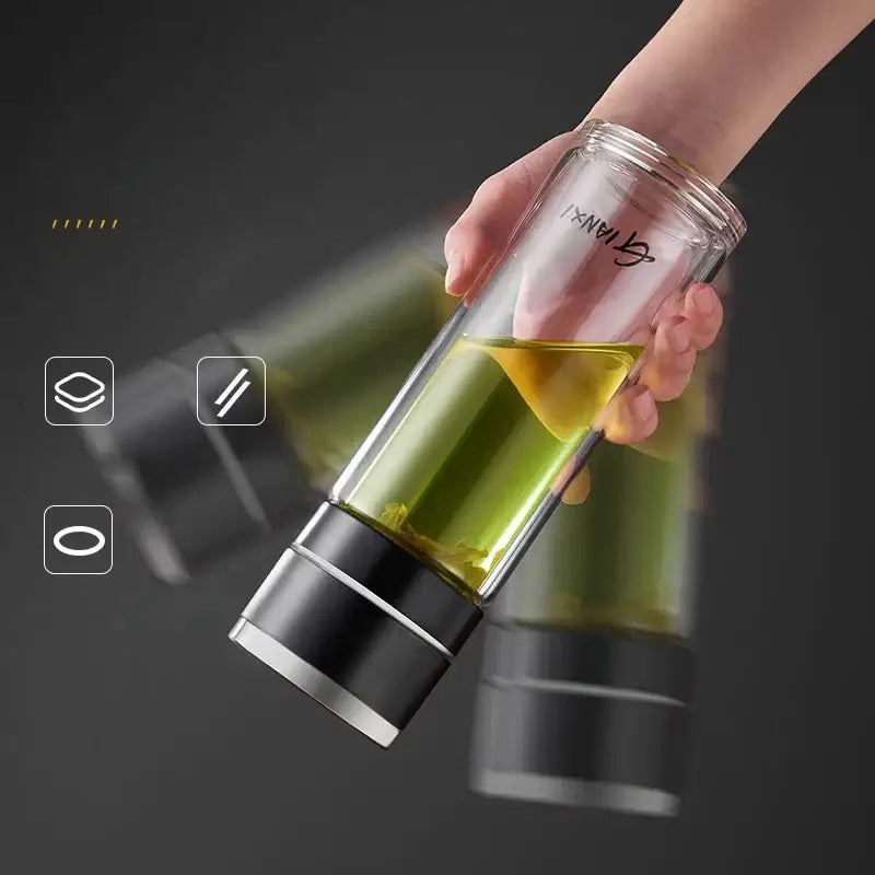 Clear Insulated Glass Tumbler