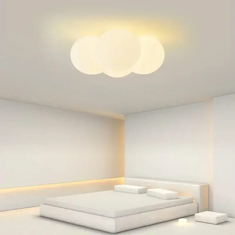 Milky White Glass Chandelier