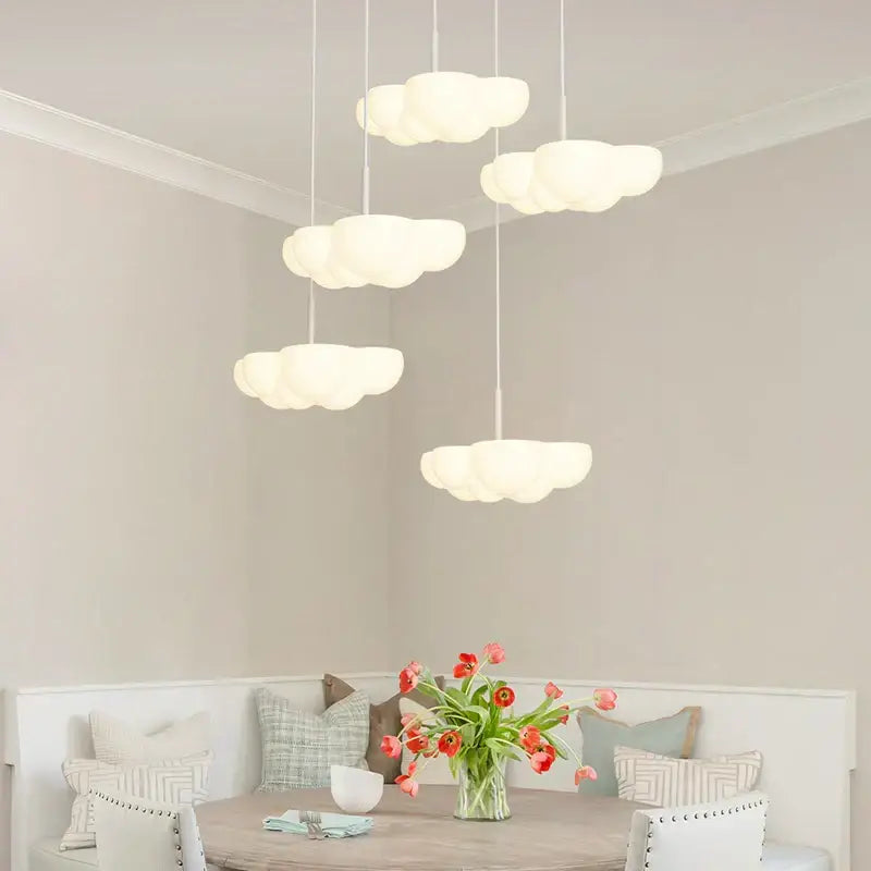 White Floating Pendant Light