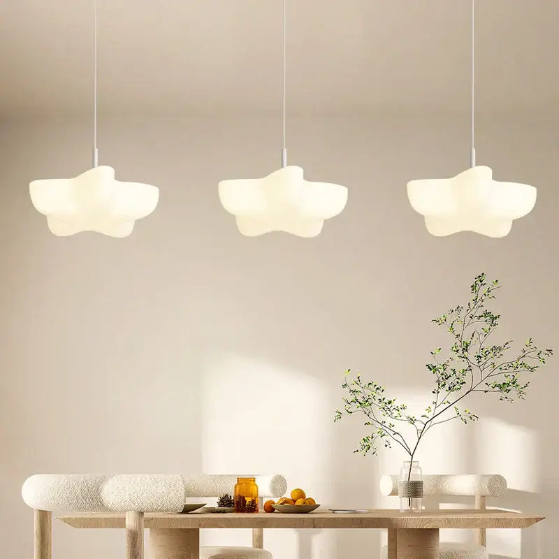 White Floating Pendant Light