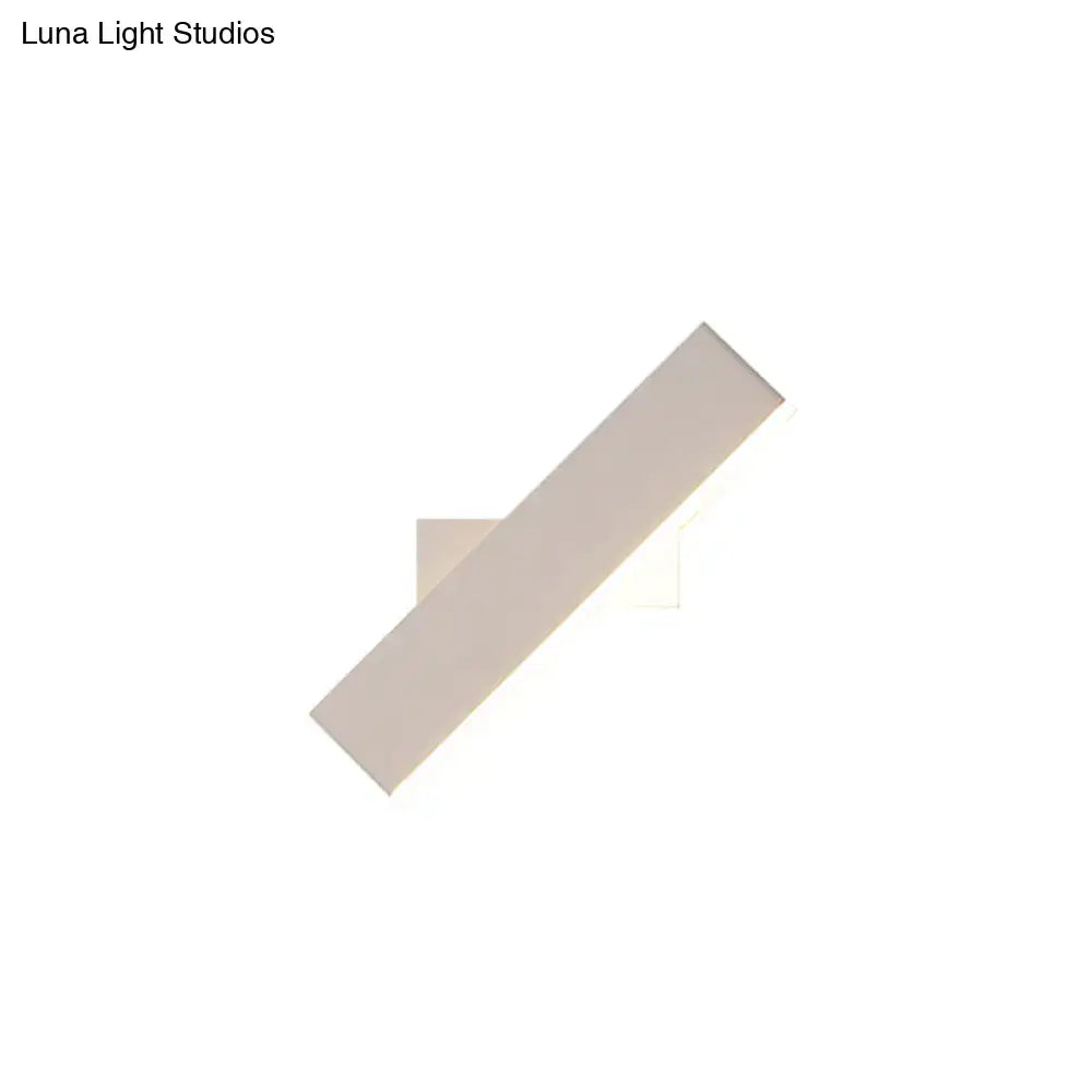 Coffee White Rectangular Sconce