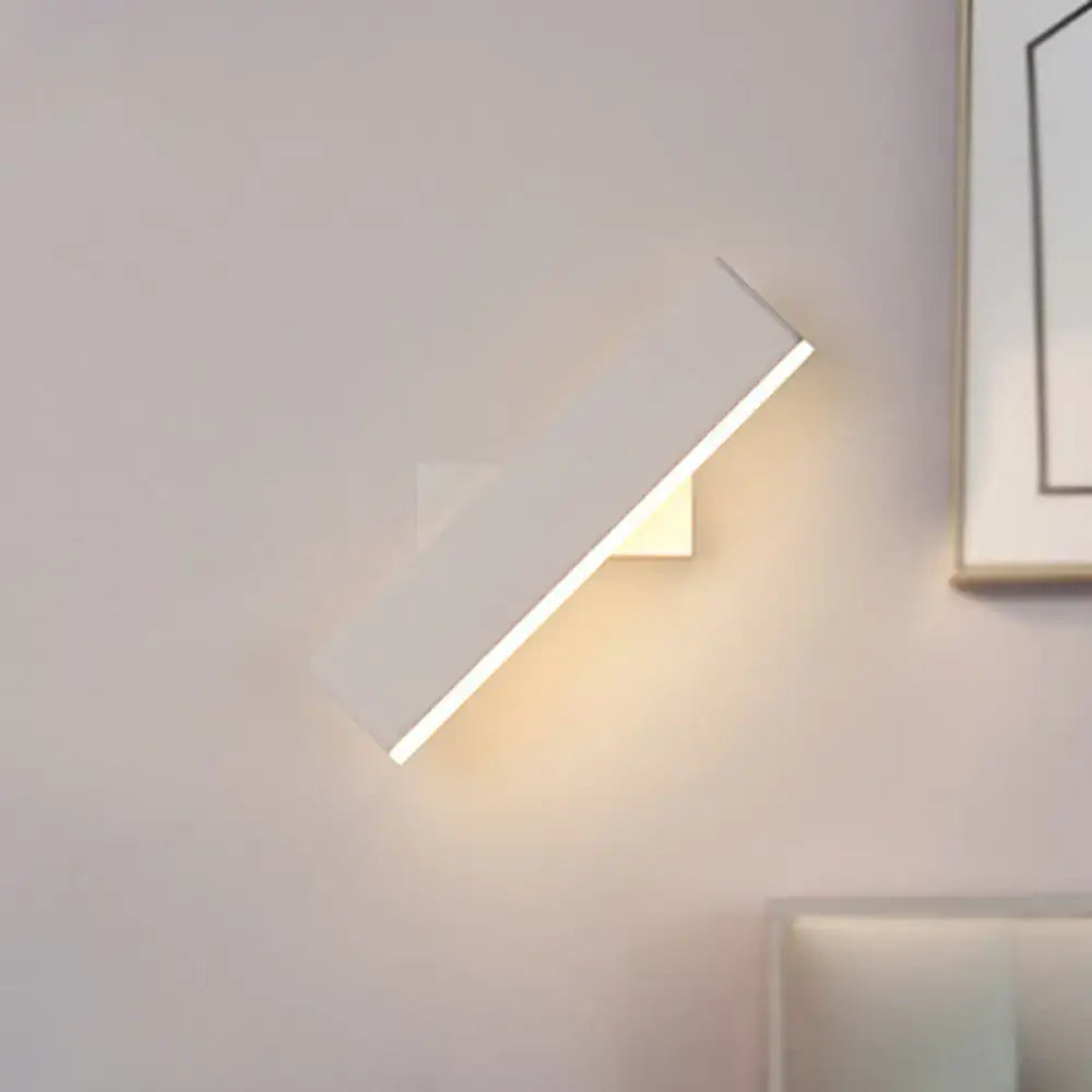 Coffee White Rectangular Sconce