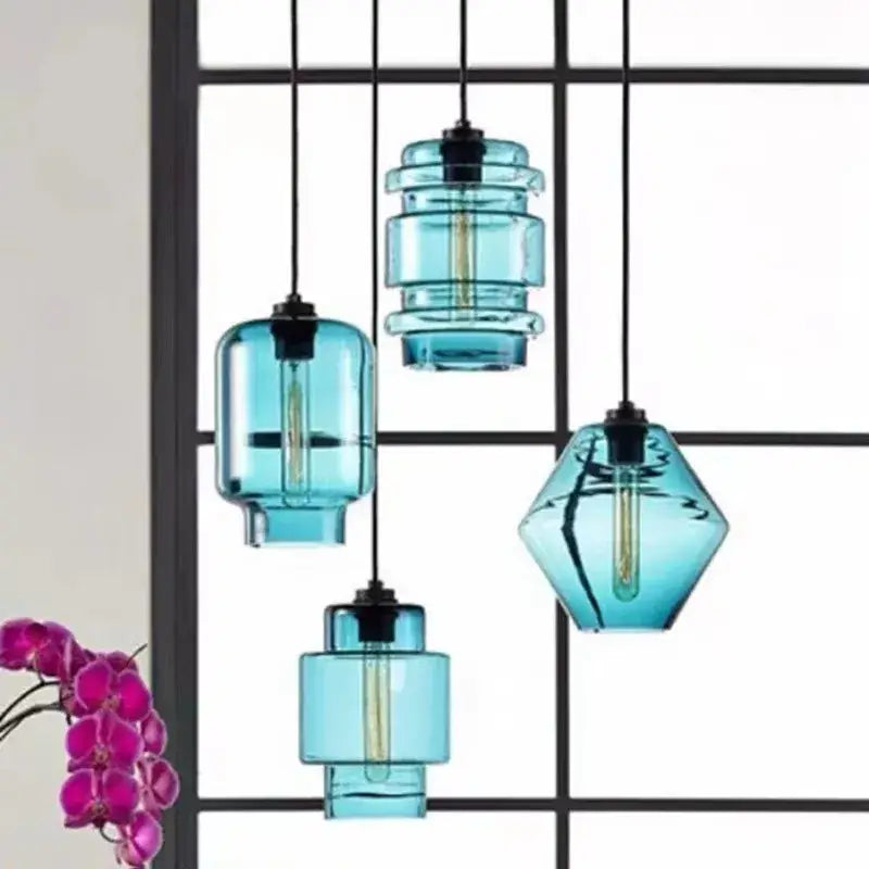 Geometric Glass Pendant Light