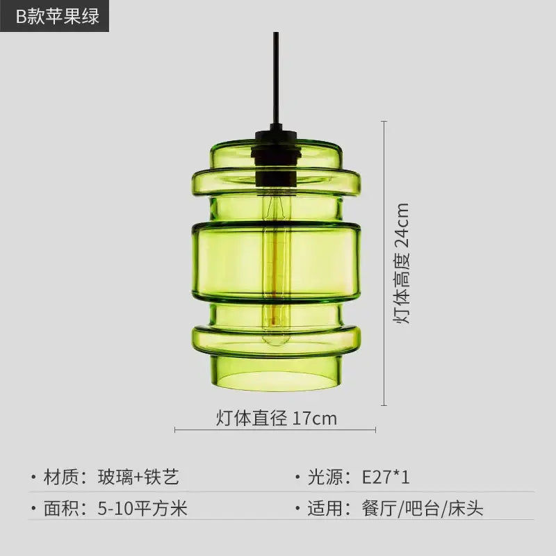 Geometric Glass Pendant Light