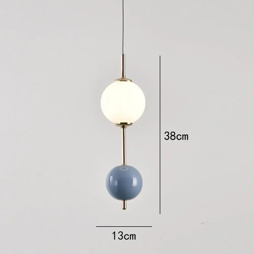 Colorful Glass Pendant Light with Glass Spheres