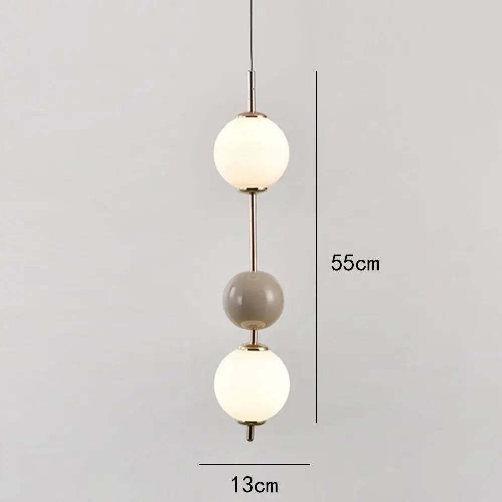 Colorful Glass Pendant Light with Glass Spheres