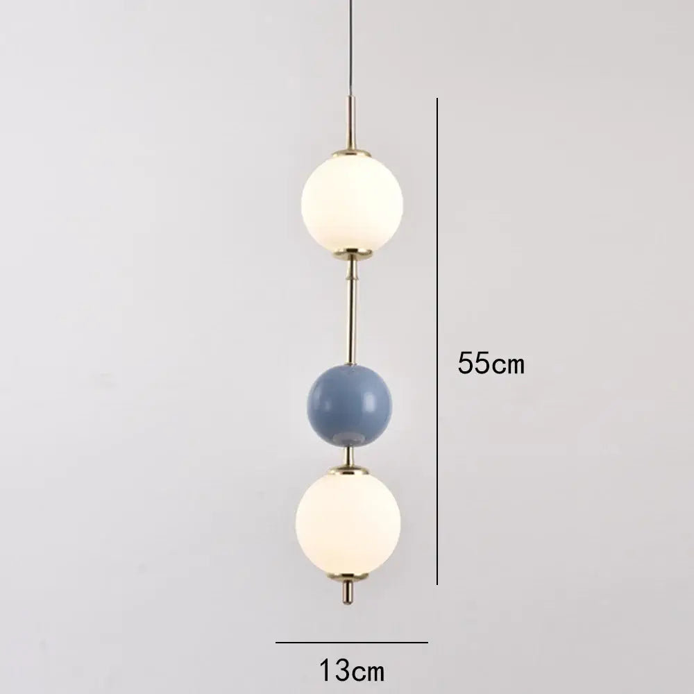 Colorful Glass Pendant Light with Glass Spheres