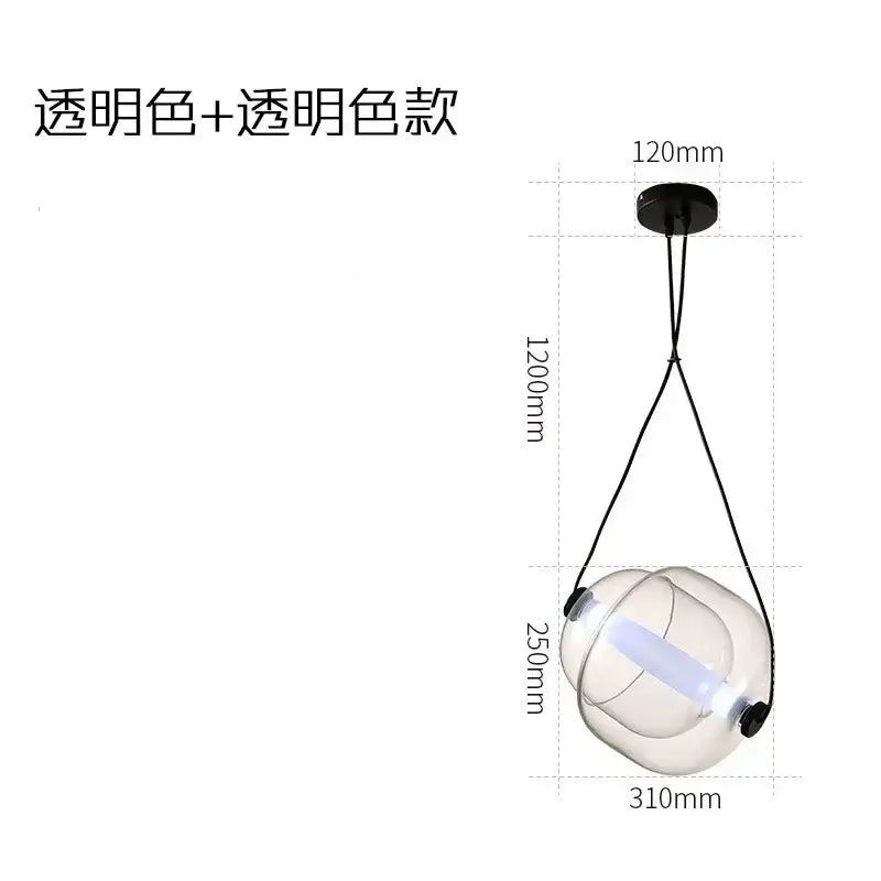 Glass Capsule LED Pendant