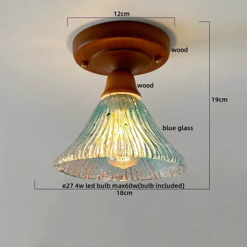 Colorful Glass LED Ceiling Lamp