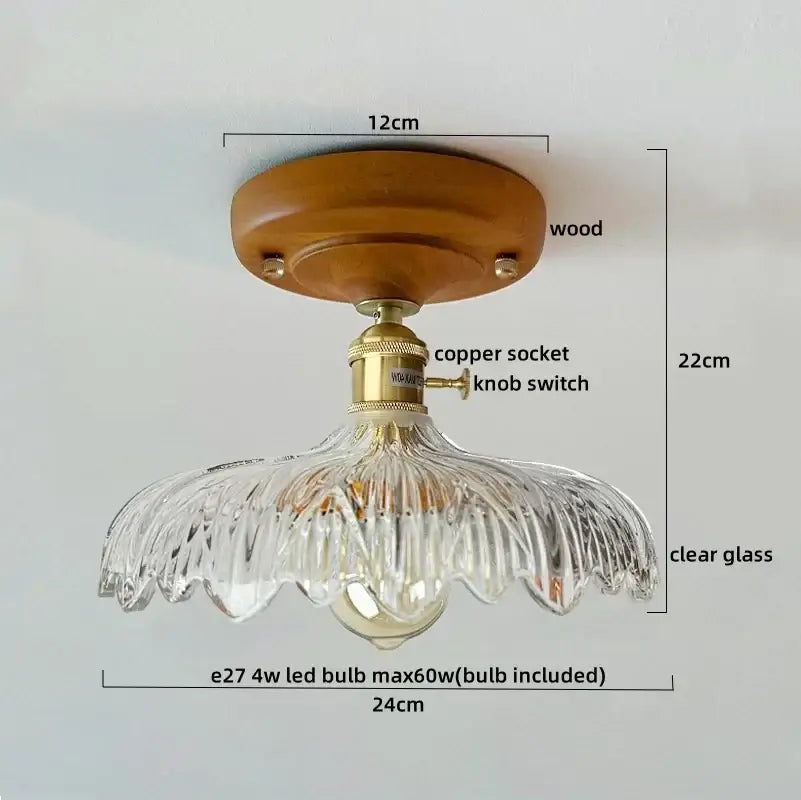 Colorful Glass LED Ceiling Lamp