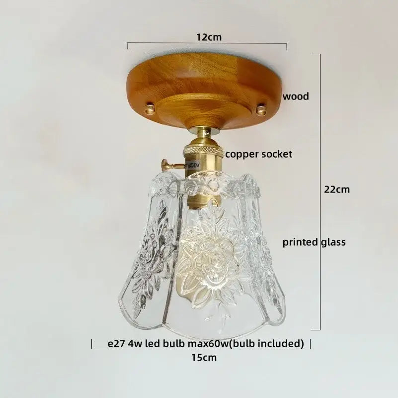 Colorful Glass LED Ceiling Lamp