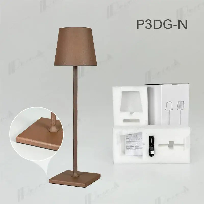 Gold Crystal Rechargeable Table Lamp
