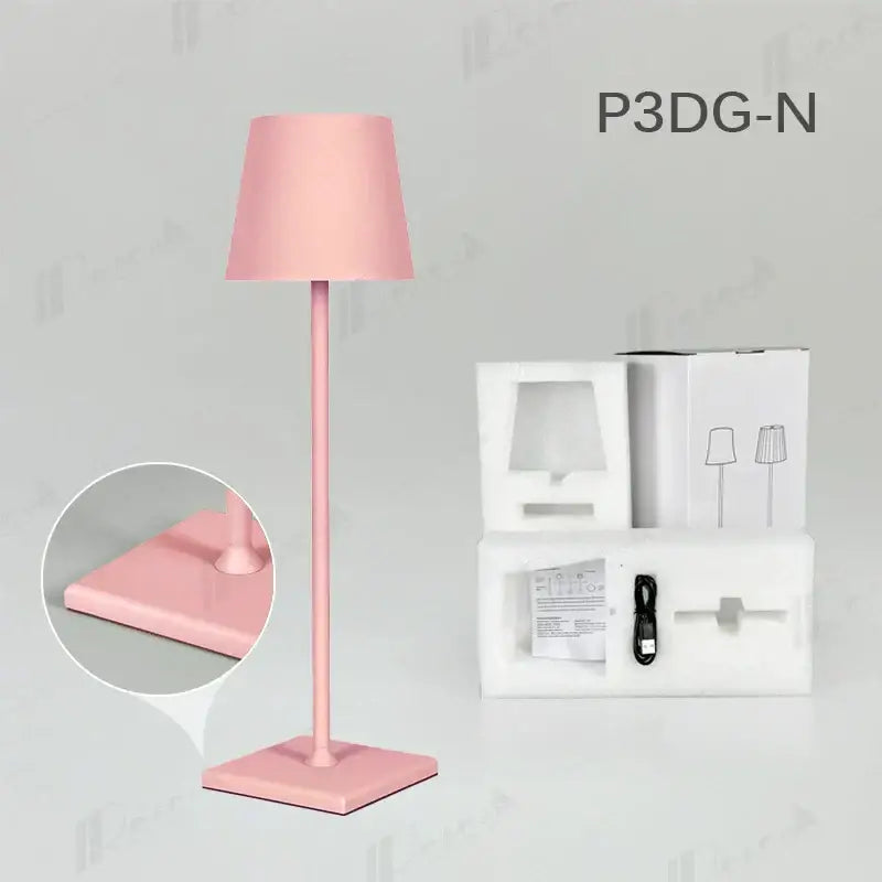 Gold Crystal Rechargeable Table Lamp