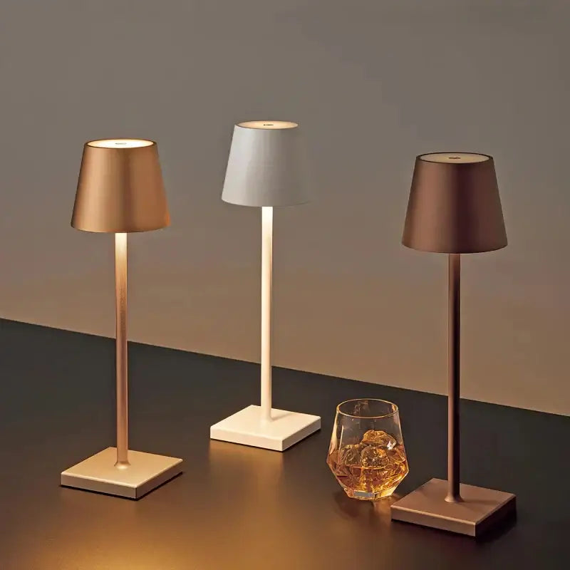 Gold Crystal Rechargeable Table Lamp