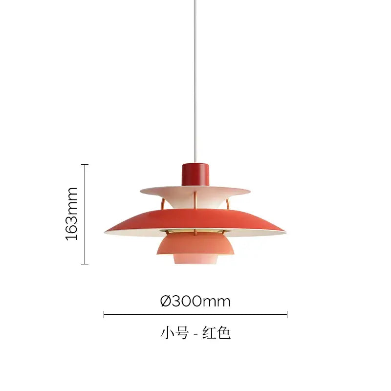 Red Umbrella LED Pendant