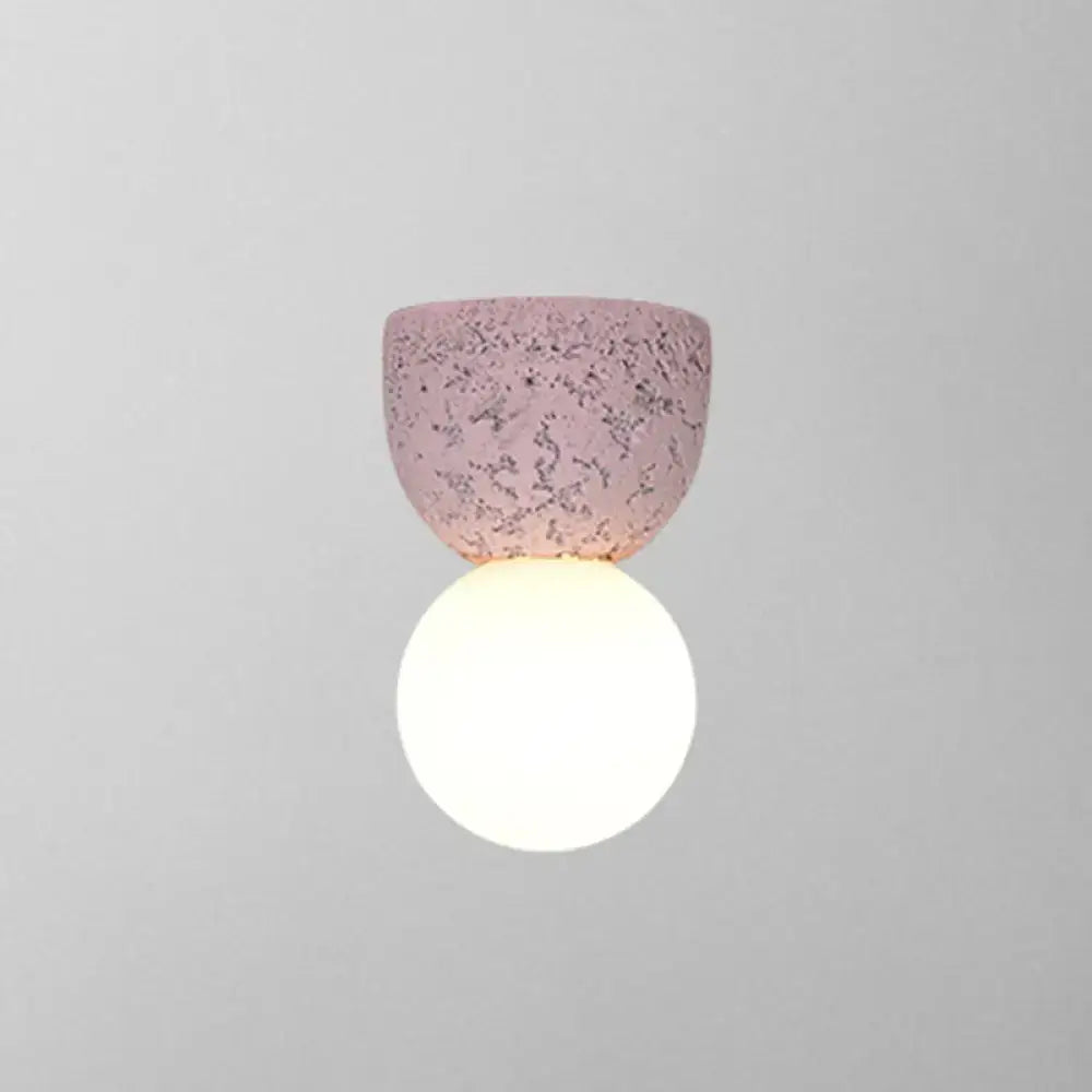 Pink Concrete Wall Sconce