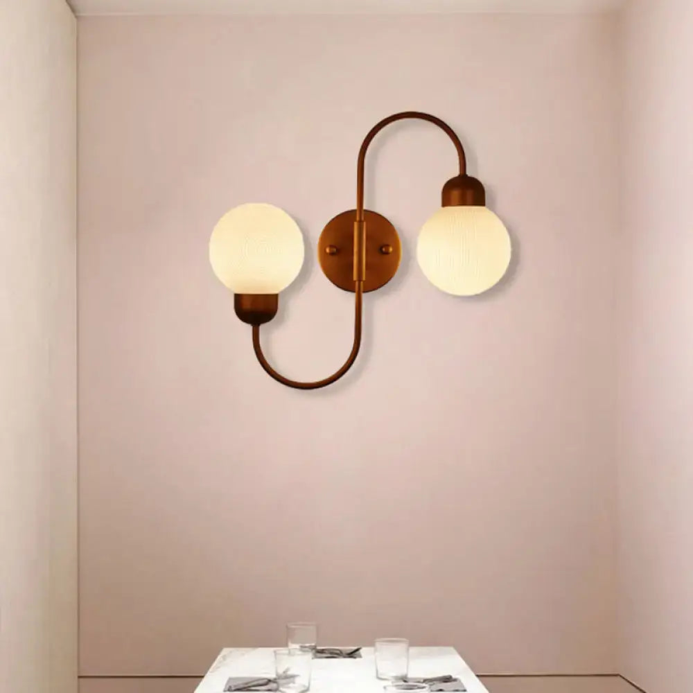 Copper Spherical Wall Sconce