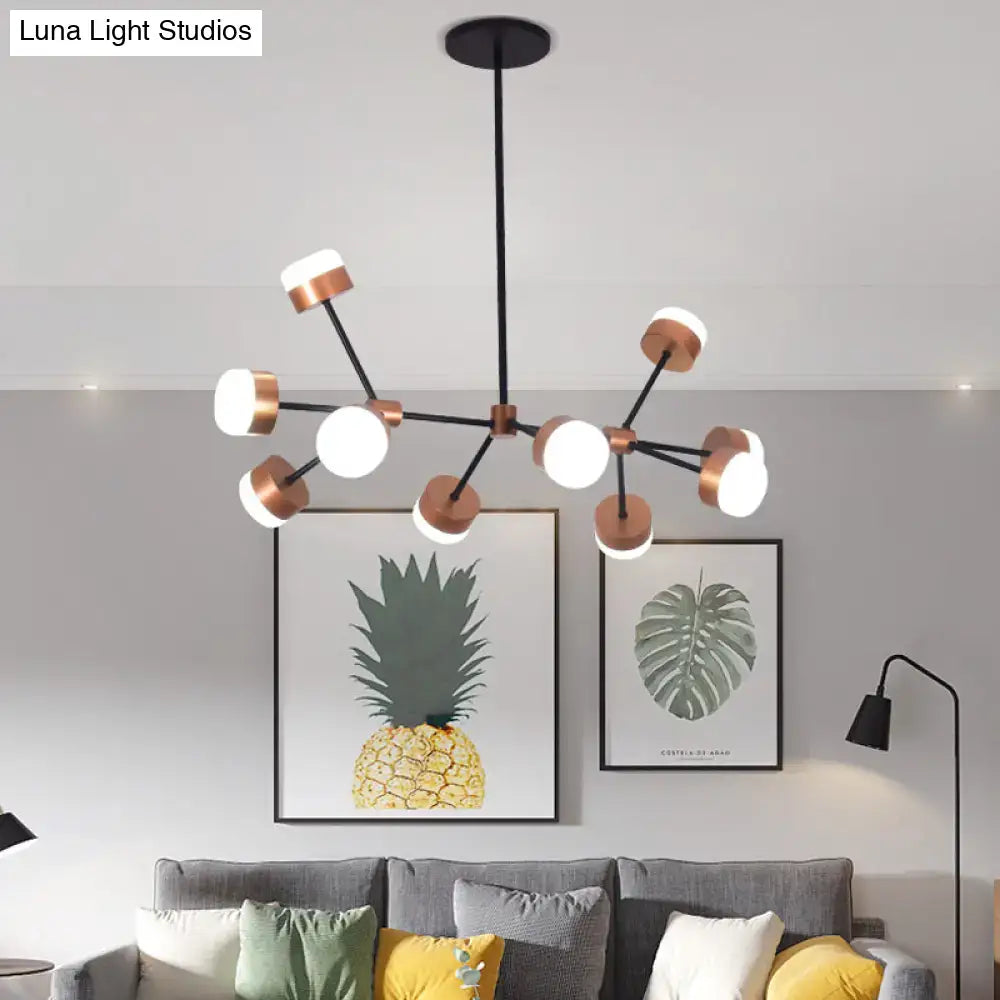 Copper Sputnik Ceiling Light