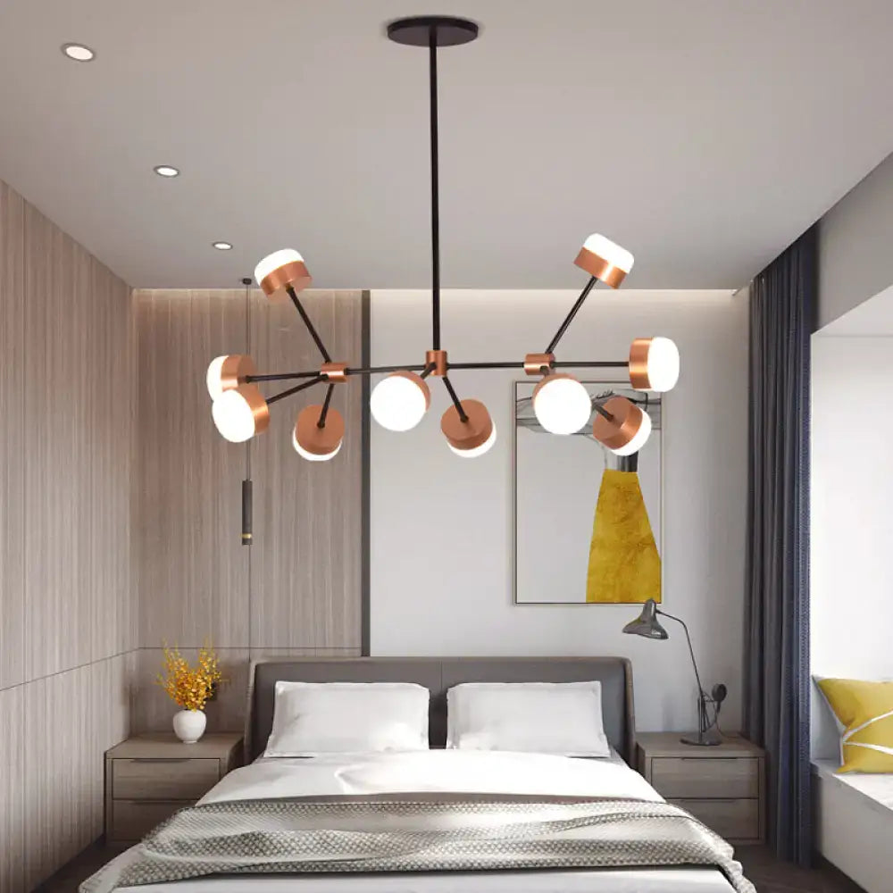 Copper Sputnik Ceiling Light