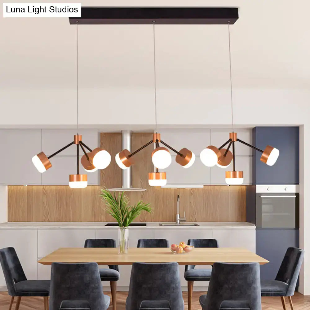 Copper Sputnik Ceiling Light