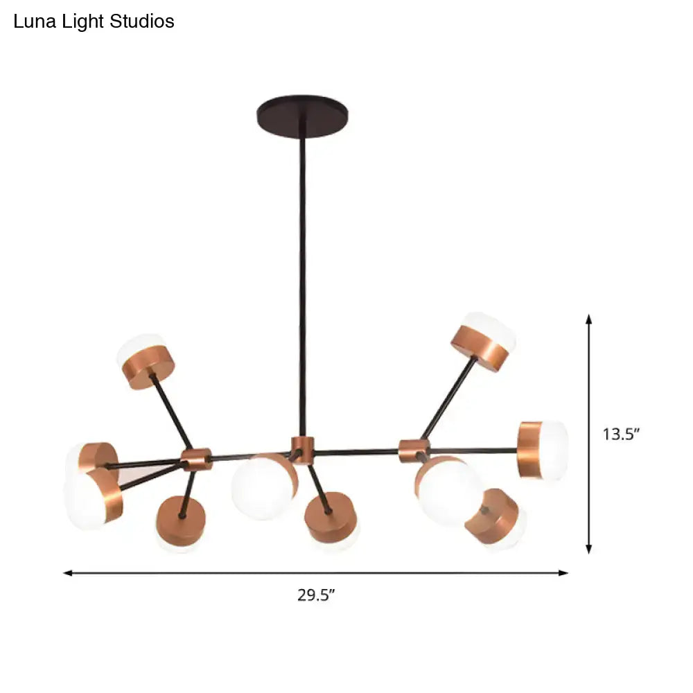 Copper Sputnik Ceiling Light