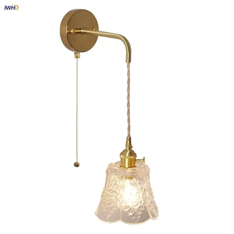Etched Glass Wall Sconce