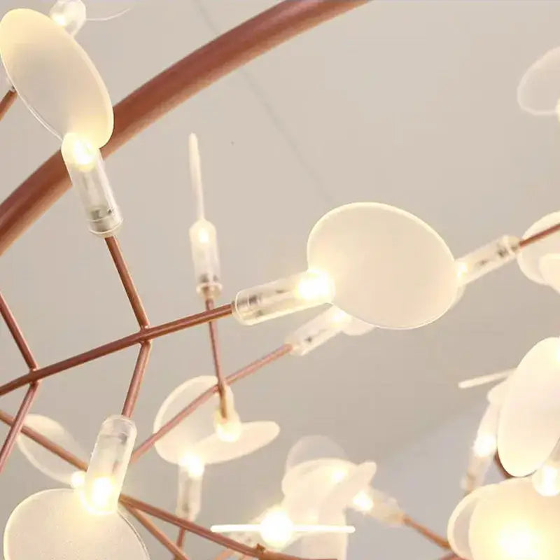 Rose Gold Firefly Chandelier