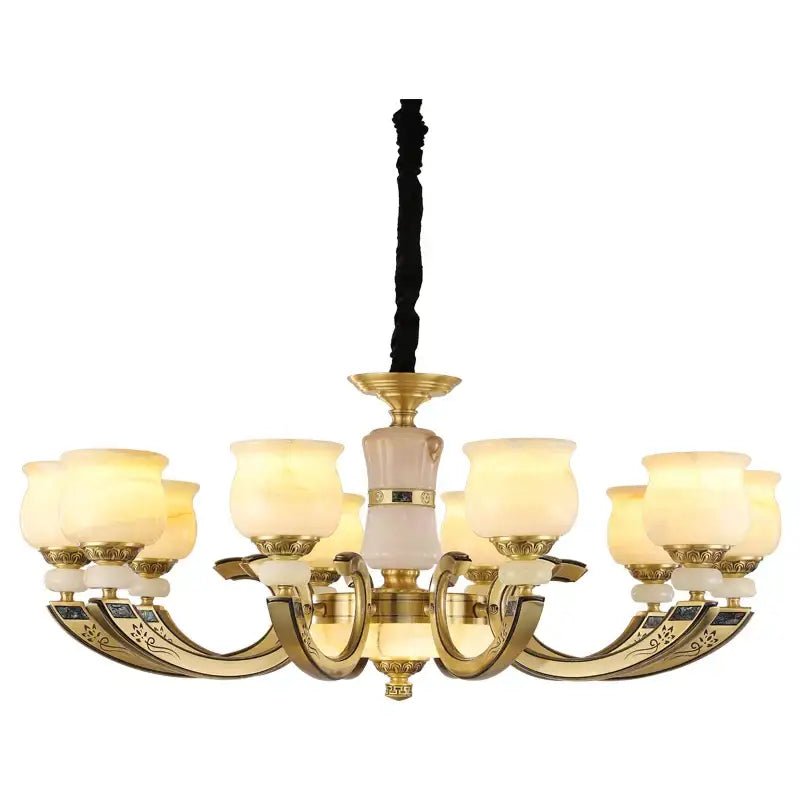Copper Jade Pendant Light