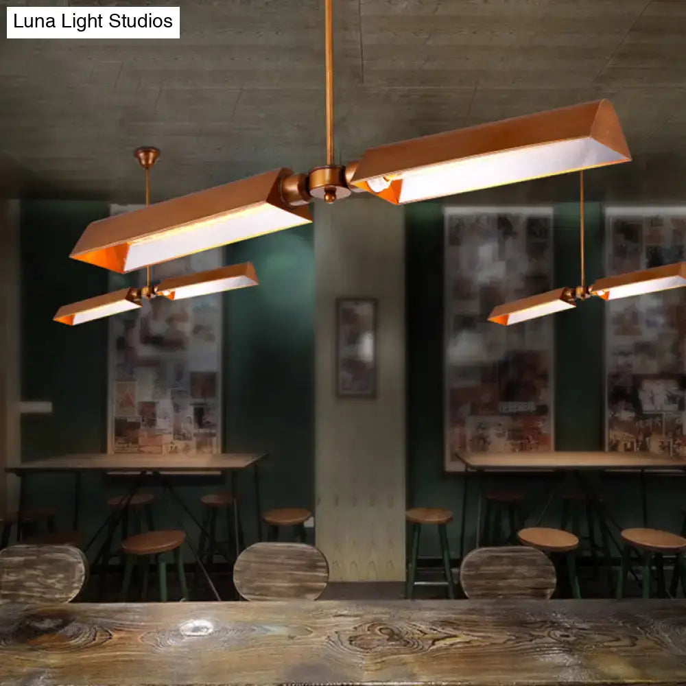 Copper Triangle Pendant Light
