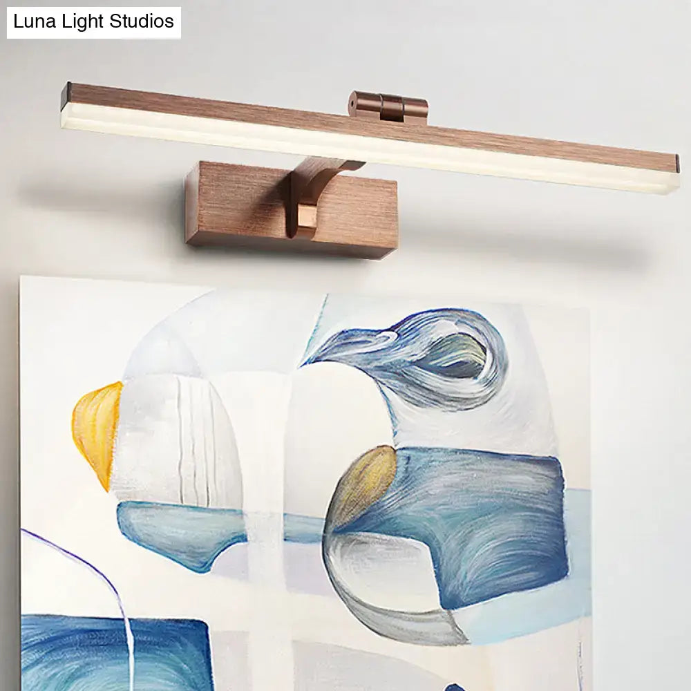 Copper Wood Grain Wall Light