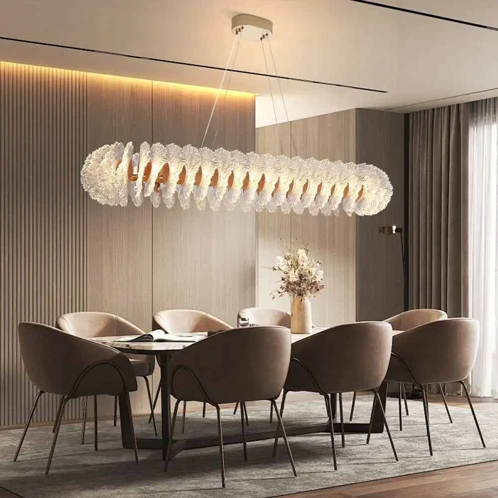 Coral Crystal Chandelier