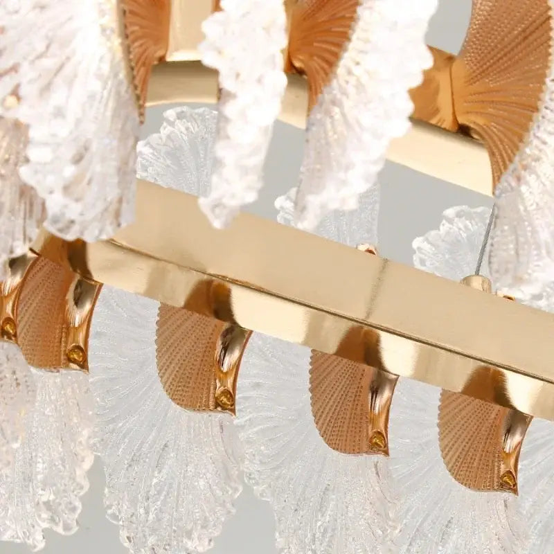 Coral Crystal Chandelier