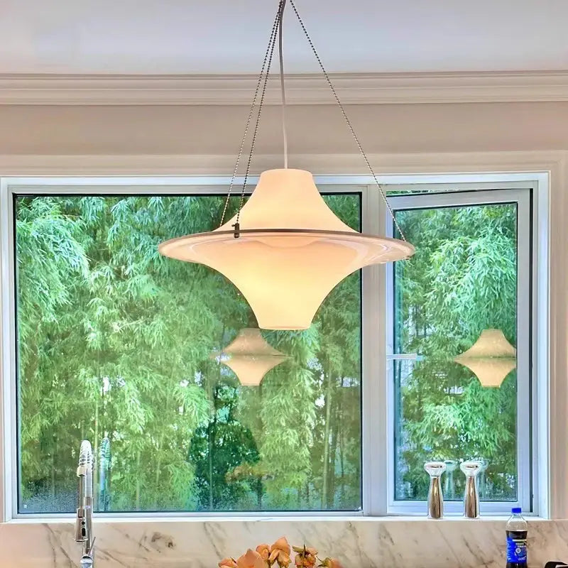 Cream Acrylic Pendant Light